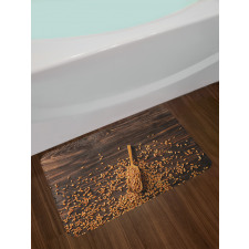 Scoop and Raw Wheat Bath Mat