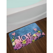 Valentines Bouquet Bath Mat