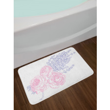 Romantic Lavender Art Bath Mat