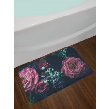 Dreamy Romantic Flower Bath Mat