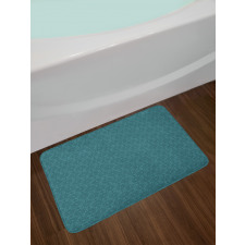 Dark Floral Art Bath Mat