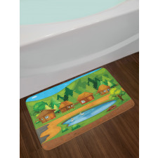 Huts Pond in Woods Bath Mat