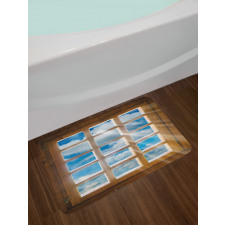 Window with Sunbeams Bath Mat