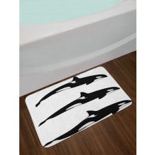 Orca Killer Whales Bath Mat