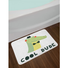 Cool Dude Funny Character Bath Mat