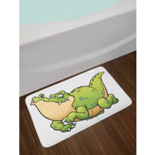 Beefy Alligator Pattern Bath Mat