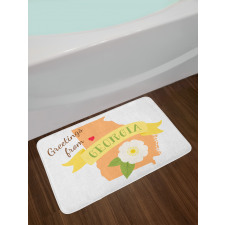 Greetings State Design Bath Mat