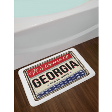 Vintage Welcoming Design Bath Mat