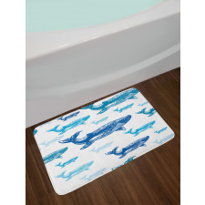 Ocean Animals Colorful Bath Mat