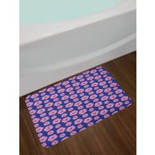 Rhythmic Vibrant Floral Bath Mat