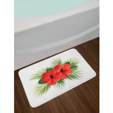 Simple Petal Arrangement Bath Mat