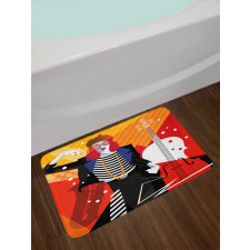 Music Theme Bath Mat