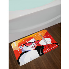 Vibrant Instrumental Bath Mat