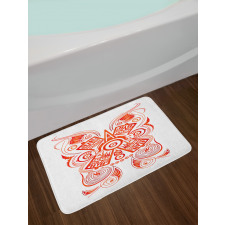 Mayan Aztec Symbolic Pattern Bath Mat