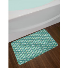 Ladybugs Daisies Bath Mat