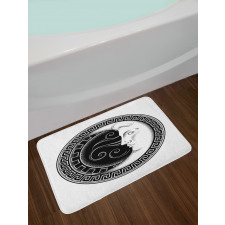 Occult Look Crescent Bath Mat