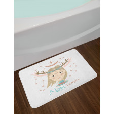 Magic Woman Elk Horns Bath Mat