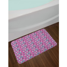 Orchid Flowers Exotic Bath Mat