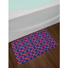 Blooming Polka Dots Bath Mat