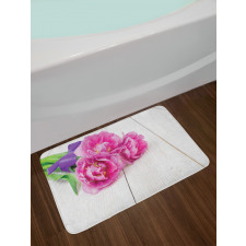 Tulips Tied with a Ribbon Bath Mat