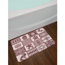 Patchwork Style Primitive Bath Mat