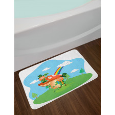 St Patrick's Day Happy Bath Mat