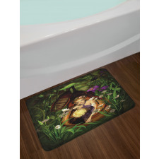 Elf with Green Lantern Bath Mat