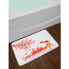 Tree Leaves Foliage Bath Mat