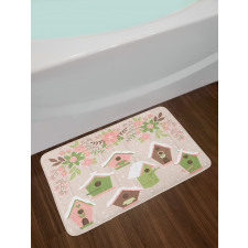 Pastel Floral Snow Nest Bath Mat