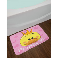 Princess Duck with Tiara Bath Mat