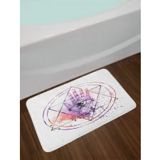 Watercolor All Seeing Eye Bath Mat