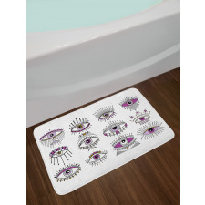 Evil Seeing Eye Sign Bath Mat