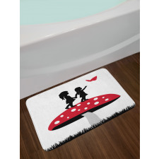 Little Girls on Toadstool Bath Mat