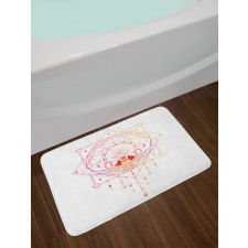 Geometrical Abstract Moth Bath Mat