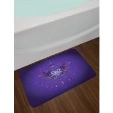 Galactic Butterfly Geometry Bath Mat