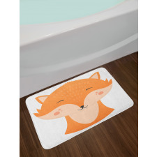 Happy Animal Face Simplicity Bath Mat