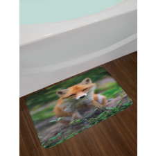 Young Coyote Photo Bath Mat