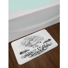 Aquatic Mermaid Bath Mat