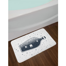 Octopus in a Bottle Bath Mat