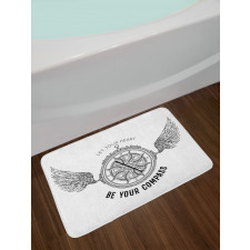 Antique Compass Bath Mat