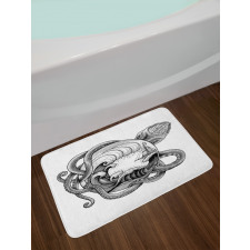 Abstract Octopus Bath Mat