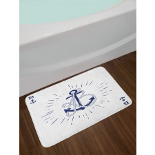 Monochrome Sketch Bath Mat