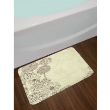 Blooming Retro Bath Mat