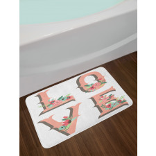 Big Love Lettering Bath Mat