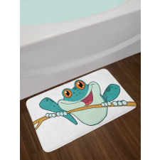 Animal Holding on a Branch Bath Mat