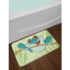 Happy Animal in Nature Bath Mat