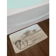 Women Walking Bath Mat