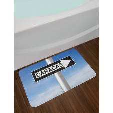 Caracas Lettering Sign Bath Mat