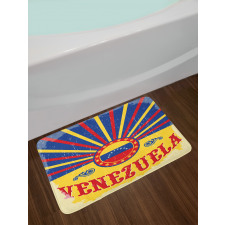 Grunge Sunburst Effect Bath Mat