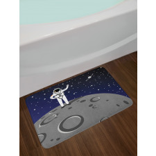 Man Landed on Moon Bath Mat